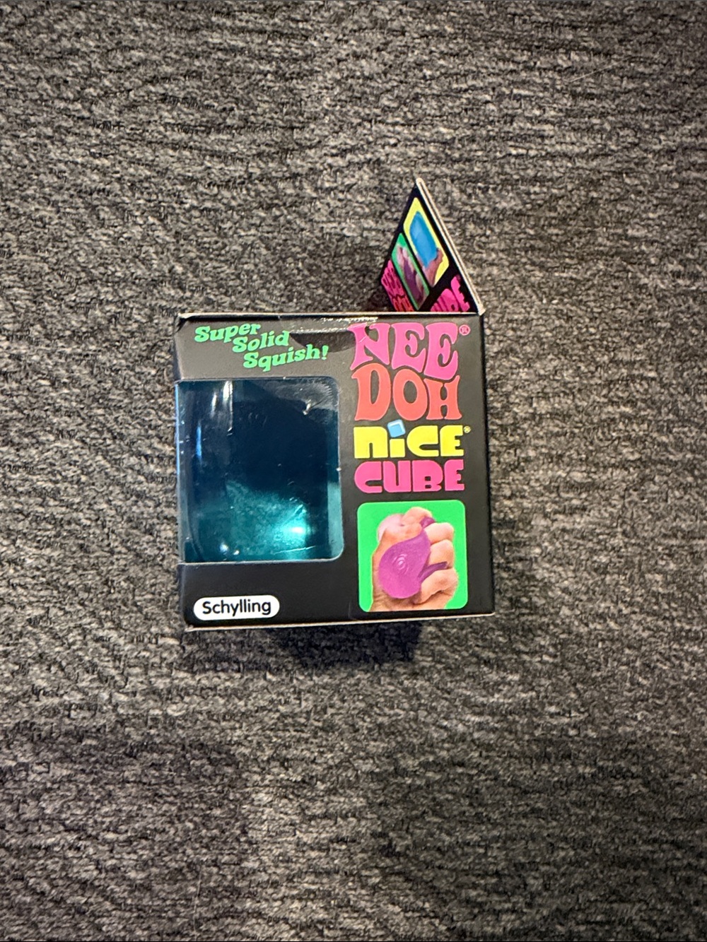 Needoh Nice Cube Super Solid Squish! - Blue - Picture 2 of 6